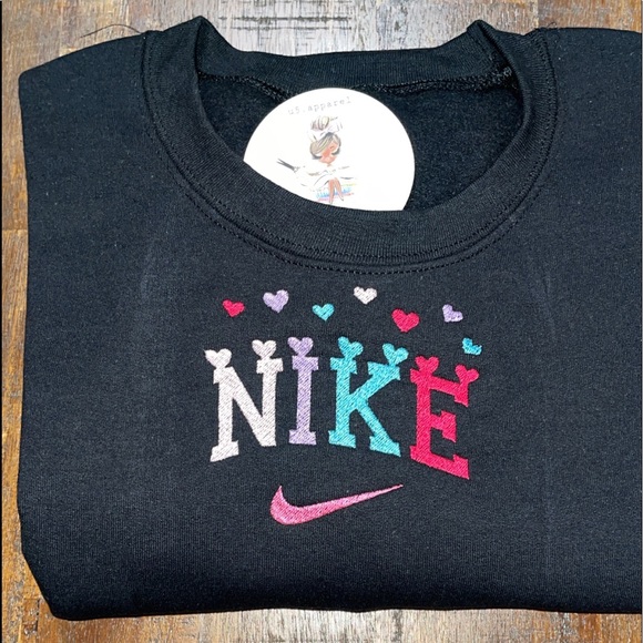 Gildan | Sweaters | Nike Valentines Day Heart Hoodie Crewnecks | Poshmark